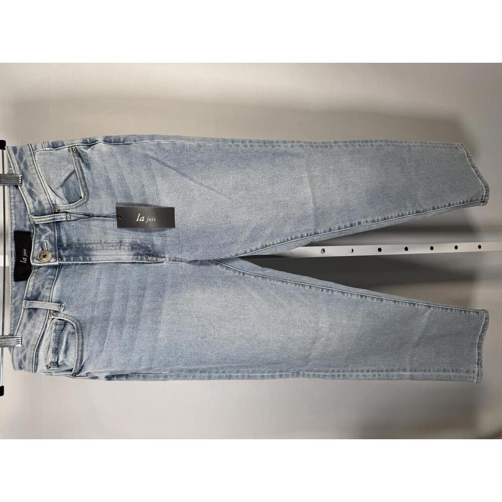 NWT La Joie Comfort Stretch High Rise Straight Leg Jeans Size 8 - Picture 2 of 5